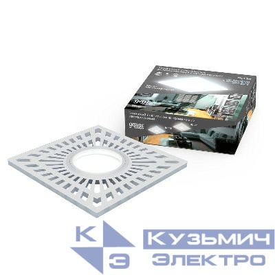 Светильник светодиодный Backlight 3Вт GU5.3 4000К IP20 170-260В ДВО квадрат GAUSS BL128