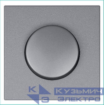 Светорегулятор поворотно-нажимной (диммер) СП FD LED 30-400Вт 1gang 2way с накладкой механизм никель Jasmart FD4012NI