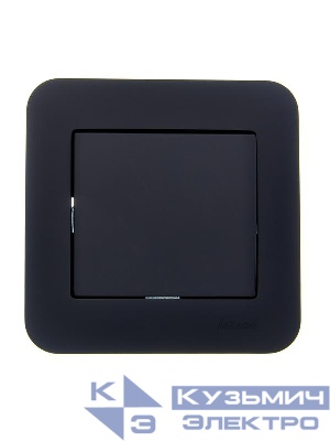 Выключатель 1-кл. 1п СП ASTI 10А IP20 в сборе черн. бархат LEZARD 7081-4242-100