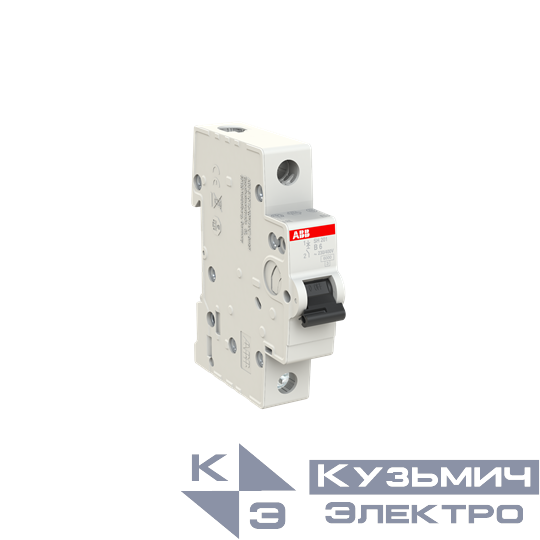 SH201 B10 6,0кА  Автоматический выключатель 1-полюсный 2CDS211001R0105