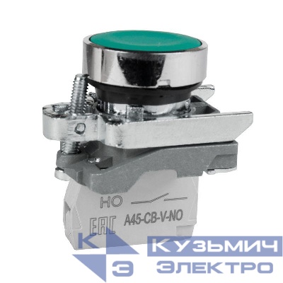 Кнопка OptiSignal D22 C4-P-310 зел. металл 1НО XB4BA31 КЭАЗ 332167