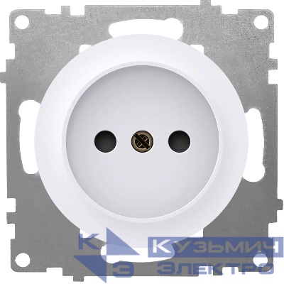 Розетка 1-м СП Florence 16А IP20 без заземл. винтов. клеммы механизм бел. (1E10301300) OneKeyElectro 2172766