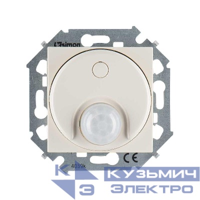 Выключатель 1-кл. СП Simon 15 IP20 230В с датчиком движения 500Вт винтов. зажим механизм сл. кость Simon 1591721-031