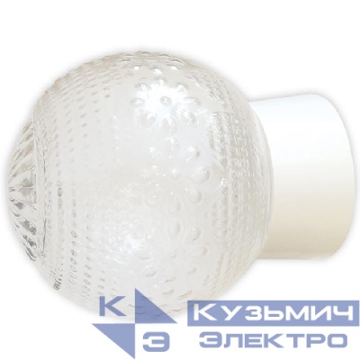 Светильник НББ 64-60-080 "Цветочек" d150 1х60Вт E27 IP20 корпус прямой бел. Элетех 1005100155