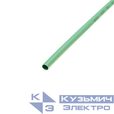 Трубка термоусадочная ТУТ нг 5.0/2.5 зел. 1м Rexant 20-5003