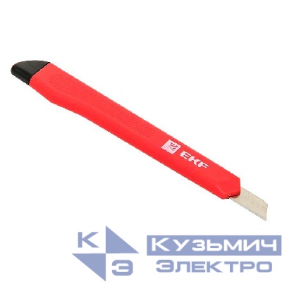 Нож с сегментированным лезвием 9мм НСМ-10 Master EKF ncm-10-ms