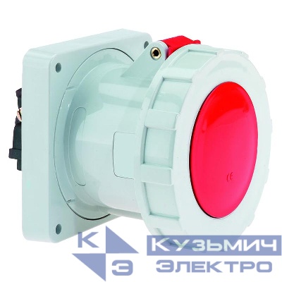 Розетка встраиваемая 125А 5п 6ч 400В IP67 120х120 Bals 13451