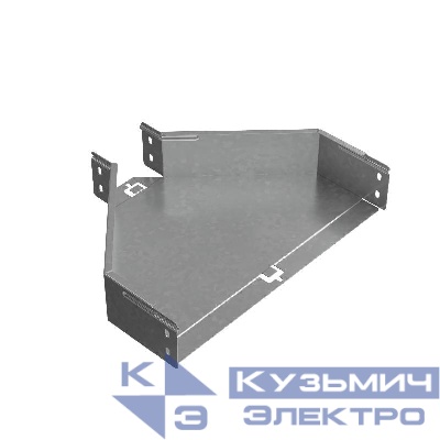 Переходник для лотка центральный 80х100-400 сталь 1мм "ПЛЮС" PDplus80-100-400-C КМ PL0788