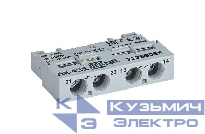 Контакт дополнительный фронтальный 1НО+1НЗ для ВА-431 DEKraft 21269DEK