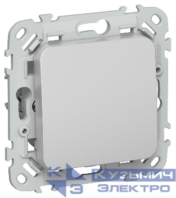 Выключатель 1-кл. СП FLITE ВС11-1-0-ФлА 10А механизм алюм. IEK FI-V10-0-10-1-K47