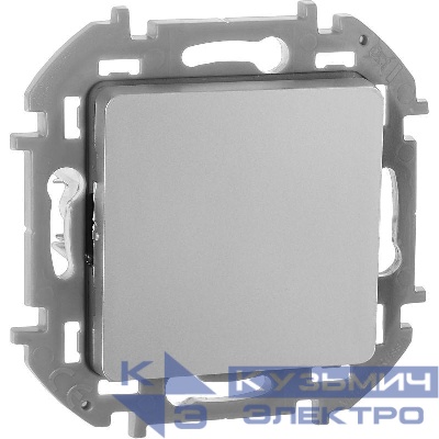 Выключатель 1-кл. Inspiria 10А IP20 250В 10AX механизм алюм. IEK 673602