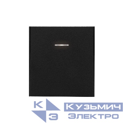 Переключатель перекрестный 1-кл. СП STRONG 10А с подсветкой антрацит Kranz KR-78-0718-5