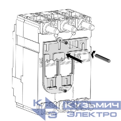 Разъем для втычного авт. выкл. Susol MCCB ASS'Y BASE CONNECTOR TS250 LS Electric 83261172804
