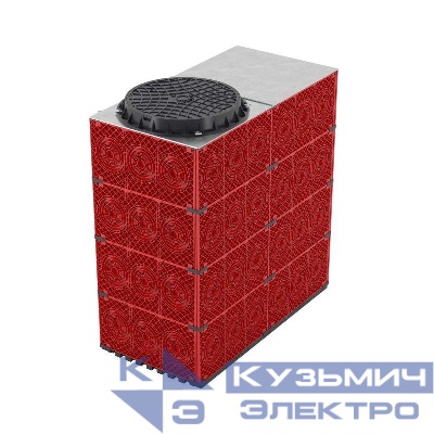 Колодец 1500х750х1500 для кабельной канализации с пластик. люком пластик. DKC 301500