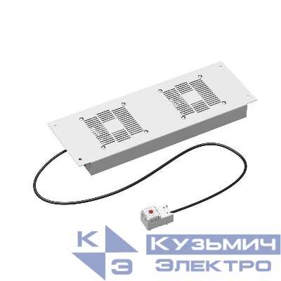 Модуль потолочный вентиляторный 2 вентилятора с термостатом для крыши 600 RAL7035 DKC R5VSIT6002FTG