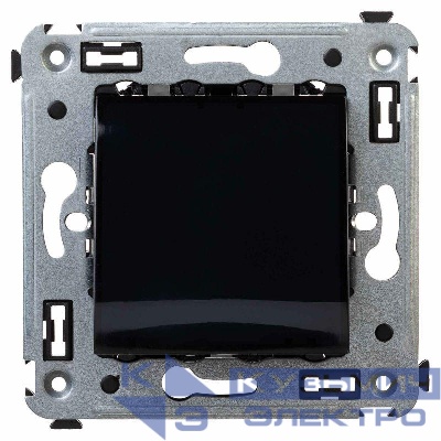 Вывод кабеля из стены "Avanti" "Черный квадрат" DKC 4402983