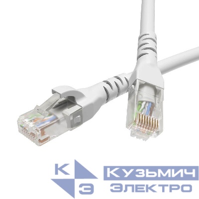 Патч-корд кат.6 U/UTP неэкранир. 4х2 LSZH 2м бел. DKC RN6UU4520WH