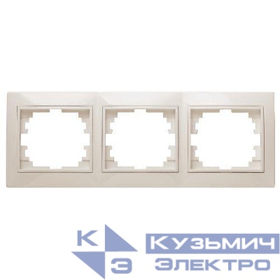 Рамка 3-м СП Plano 1-503-02 гор. сл. кость Intro Б0027628