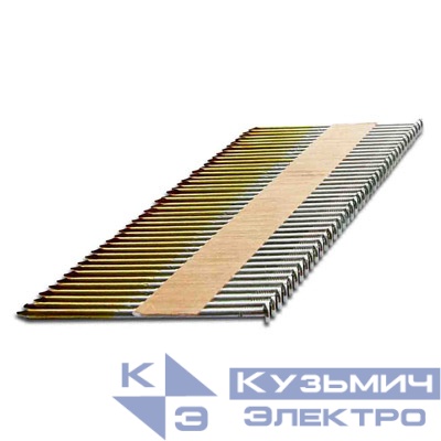 Реечные гвозди по дереву на бумажной кассете тип D34 2,87х50 RIBrt (кольц.накат.) упаковка 3000 шт.