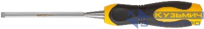 Стамеска профи CrV двухцветная прорезиненная ручка 6мм FIT 43171