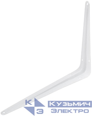 Уголок-кронштейн 200х250мм (0.8мм) бел. FIT 66051
