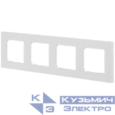 Рамка 4-м 12-5204-01М Классик бел. матов. Эра Б0067764