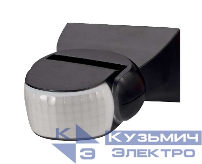 Датчик движения DD-02 настенный 180град. 1200Вт 10-900с 12м 3-2000Лк IP65 черн. Duwi 25832 2