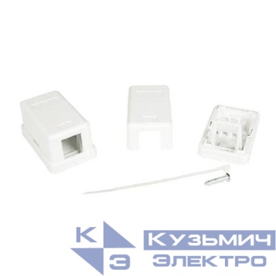 Розетка универсальная 1 порт для модулей Keystone DKC RNW1WH