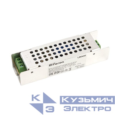 Трансформатор электронный для светодиодной ленты 36Вт 12В (драйвер) LB009 FERON 48007