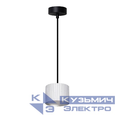 Светильник HL4588 12Вт GX53 230В потолочн. на подвесе серебр. + черн. FERON 51680