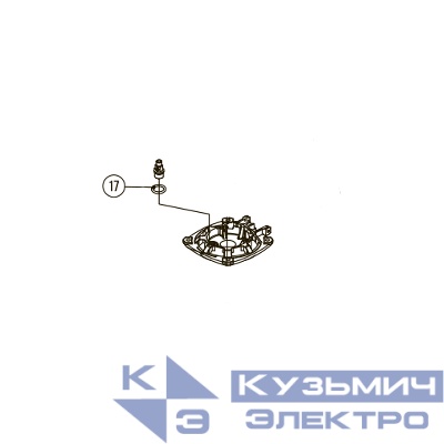 Запчасть №17 для Hybest GSR40A. Уплотнительное кольцо свечи зажигания