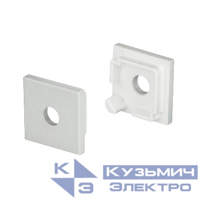 Заглушка SL-KANT-H16 SQUARE с отверстием пластик Arlight 024485