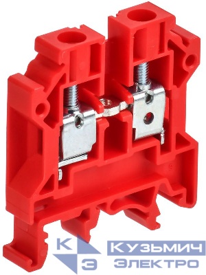 Клемма винтовая CTS 6кв.мм красн. ARMAFIX IEK AF-CT10-00-K04-006