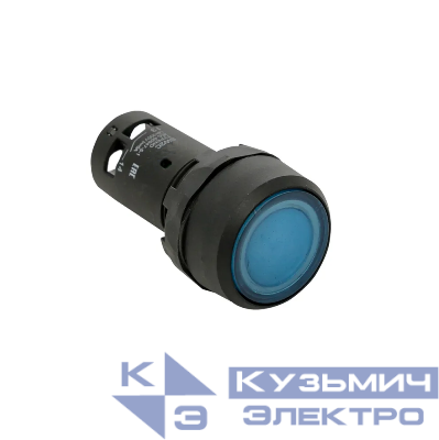 Кнопка с подсветкой OptiSignal Compact D22 С7-PL-M610 син. 1НО 230В AC XB7NW36M1 КЭАЗ 362103