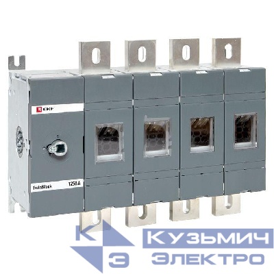 Рубильник 4п 1250А без рукоятки управления TwinBlock EKF tb-s-1250-4p