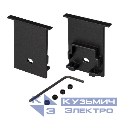 Заглушка SL-COMFORT-3551-F BLACK c отверстием металл Arlight 031786