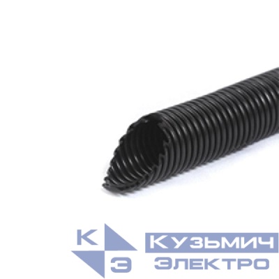 Труба гофрированная ПНД тяжелая d40мм с протяжкой черн. (уп.25м) Урал Пак ГФ-1110040-025