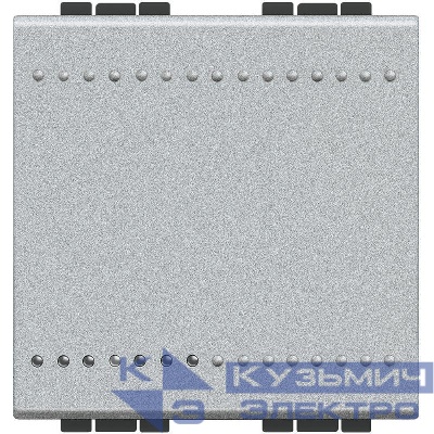 Выключатель 1-кл. 2мод. СП LivingLight 16А IP20 винтов. клеммы алюм. Leg BTC NT4001M2N