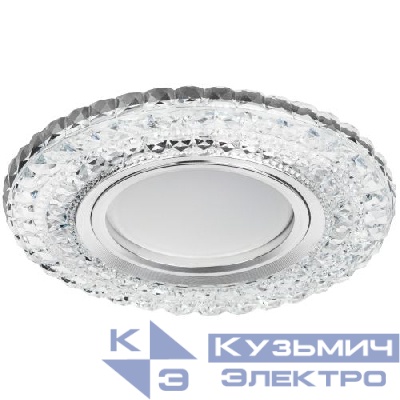 Светильник светодиодный DK LD3 SL/WH декор со светодиодной подсветкой (белый) прозр. ЭРА Б0019202