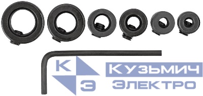 Стоппер для сверел набор 6шт (3; 4; 5; 6; 8; 10мм) FIT 36433