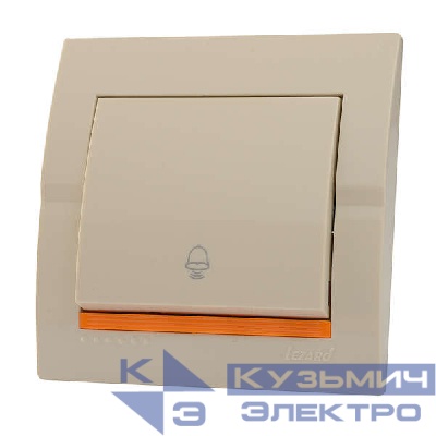 Кнопка звонка Deriy крем. LEZARD 702-0303-103