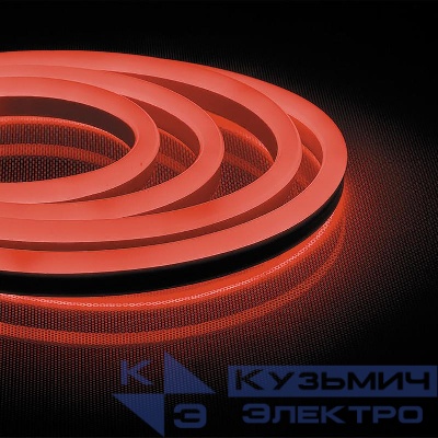 Лента светодиодная LS720 120SMD(2835)/м 9 6Вт/м 220В IP67 с 1 сетевым шнуром 1 заглушкой 1 коннектором в комплекте красн. (уп.50м) FERON 29562