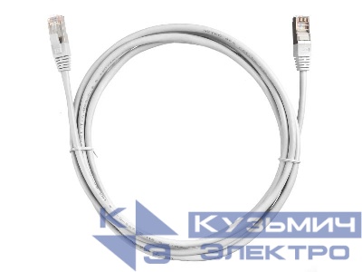 Патч-корд FTP4 cat.5e, 3.0м, литой коннектор, серый, LSZH, NETKO Expert CKC