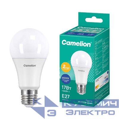 Лампа светодиодная LED17-A65/865/E27 17Вт 220В Camelion 12653