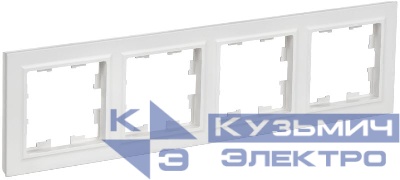 Рамка 4-м BRITE РУ-4-БрАБ арктич. бел. IEK BR-M42-K91