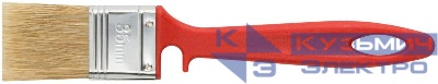 Кисть флейцевая "Крафт" 35мм натур. свет. щетина пластик. ручка с выемкой КУРС 00842