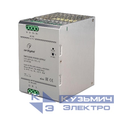 Блок питания ARV-DRP480-PFC-48 (48В 10А 480Вт) IP20 металл Arlight 044601