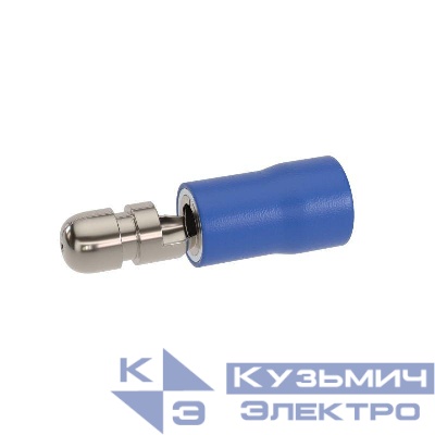 Наконечник-разъем цилиндрический вилка 9х4 изолированный фланец для кабеля сечением до 2.5кв.мм DKC ICCM-2.5-4-9