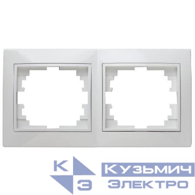 Рамка 2-м СП Plano 1-502-01 гор. бел. Intro Б0027625