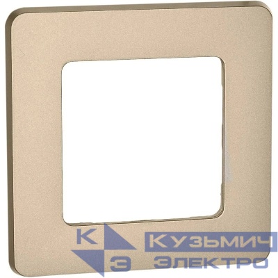 Рамка 1-м СП Inspiria IP20 шампань IEK 673938